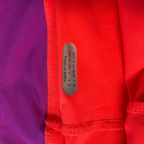 Fila - Womens Coral & Purple Athletic Skort Sz. Large - Picture 5 of 6